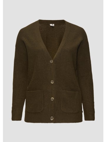 QS Strickjacke in 78W0_tannengrün