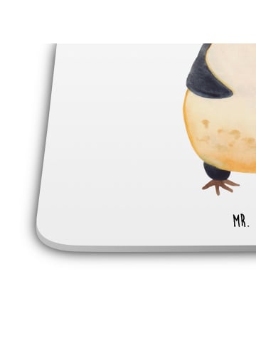 Mr. & Mrs. Panda Bierdeckel Pinguin Luftballon ohne Spruch in Weiß