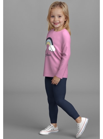 Kidsworld Langarmshirt in altrosa/geringelt