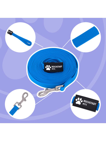 Reichstadt Reichstadt  RS Pets Führleine Texturierte PVC 25RSP085 Blue 5m