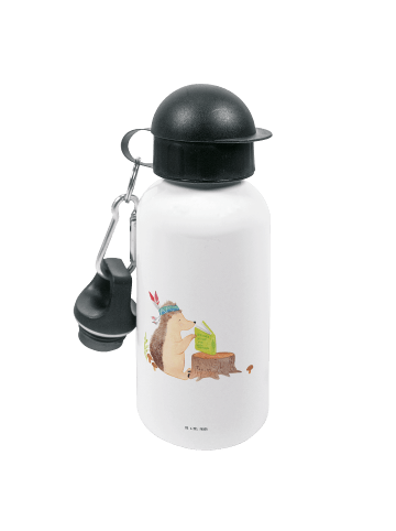 Mr. & Mrs. Panda Kindertrinkflasche Igel Federschmuck ohne Spruch in Weiß