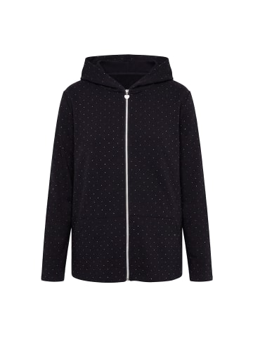 MIAMODA Sweatjacke in schwarz