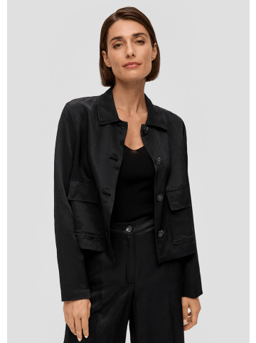 s.Oliver BLACK LABEL Indoor-Jacke langarm in Schwarz