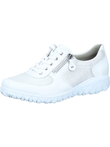 WALDLÄUFER Schnürschuhe in weiss/silber