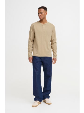 BLEND Langarmshirt BHIBRAT in Beige