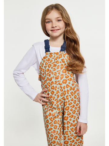 Schmuddelwedda Mädchen (Kids) Regenhose in Pastellmint Orange Leo