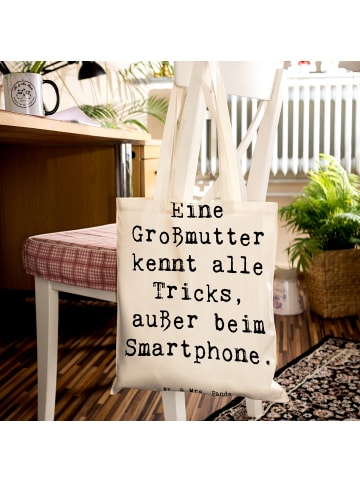 Mr. & Mrs. Panda Tragetasche Großmutter Tricks mit Spruch in Creme