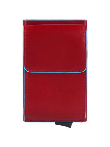 Piquadro Blue Square Kreditkartenetui Leder 6 cm in red