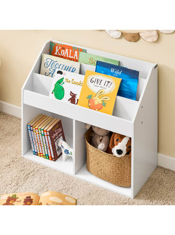 SoBuy Bücherregal in Reinweiß - (W) 30 x (H) 68 x (L) 68 cm