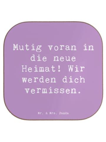 Mr. & Mrs. Panda Tassenuntersetzer Spruch Umzug in eine neue Sta... in Lavendeltraum