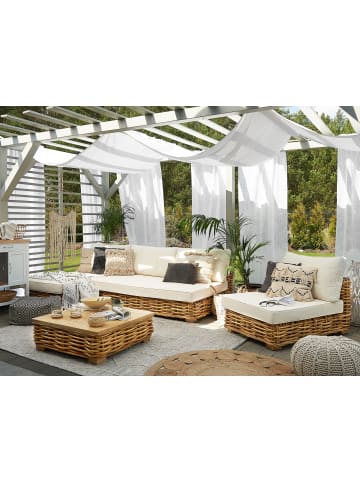 Beliani 4-tlg Lounge Set VARALLO in Braun/Weiß