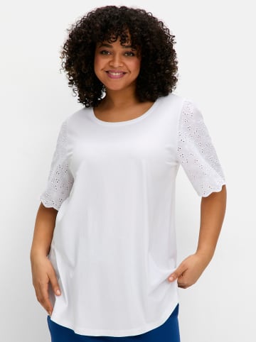 sheego Rundhalsshirt in ecru