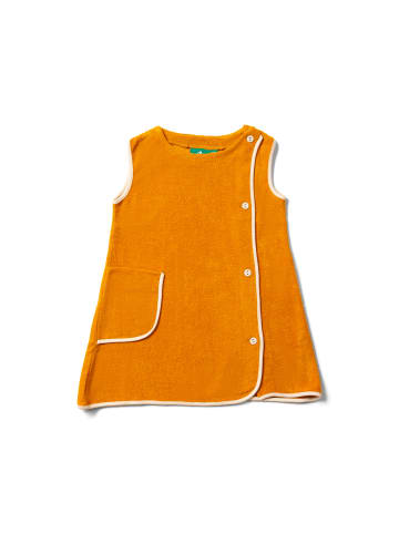 Little Green Radicals Pinafore Towelling Dress in Gold