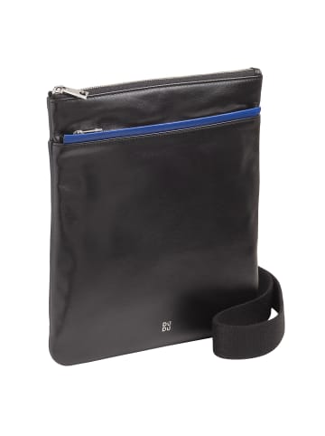DuDu Panay Umhängetasche Leder 24 cm in schwarz