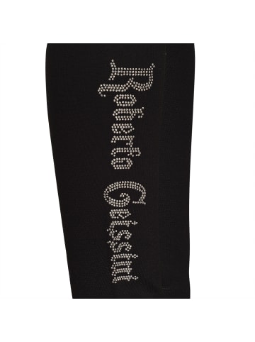 Roberto Geissini Lilie Ornament Leggins Schwarz