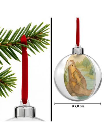 Mr. & Mrs. Panda Weihnachtsbaumschmuck Otter Kind Design ohne Sp... in Weiß
