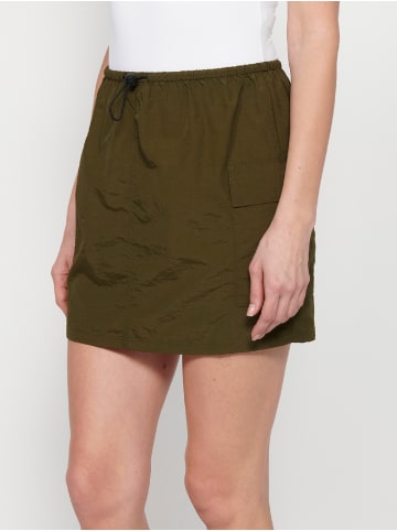 KOROSHI KURZER SKIRT in khaki