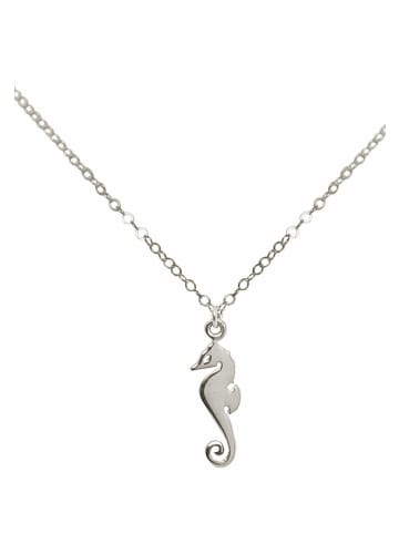 Gemshine Kette mit Anhänger Maritim Nautics SEEPFERDCHEN in silver coloured