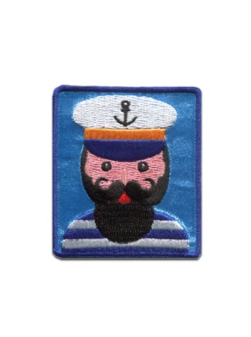 Catch the Patch Seemann Kapitän Matrose Brave CoastApplikation Bügelbild inBlau