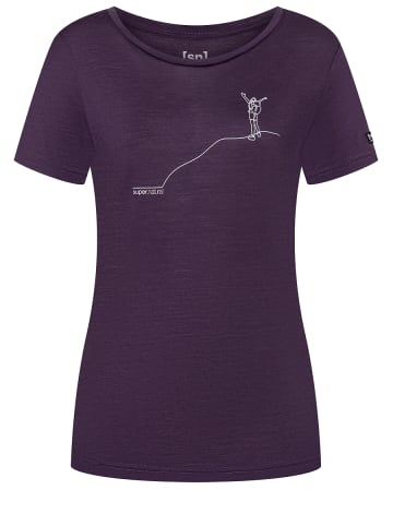 super.natural Merino T-Shirt in lila