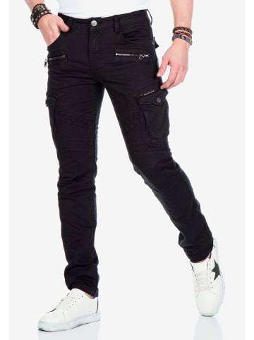 Cipo & Baxx Cargohose in Black