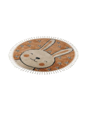 Vivorum Kinder Teppich Modena 415 in beige - rund