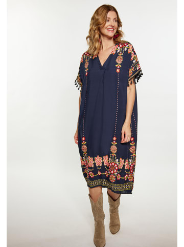 VIRITA Women Kleid in Marine Mehrfarbig