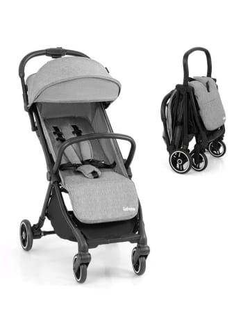 COSTWAY Kinderwagen klappbar in Grau