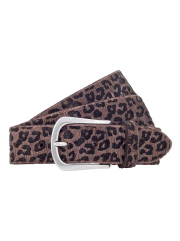 b.belt Gürtel Leder taupe-copper