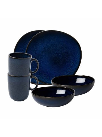 like. by Villeroy & Boch 6er Set Frühstücks-Set Lave in Bleu