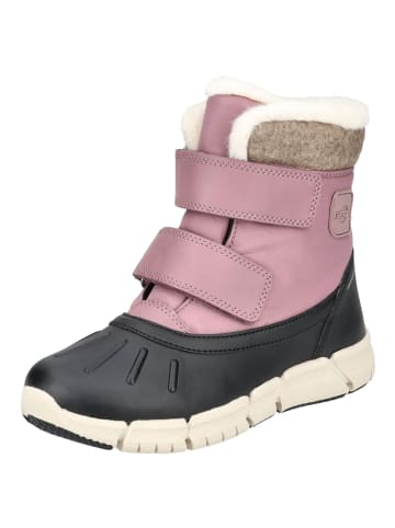 Geox Stiefelette in Schwarz/Rosa