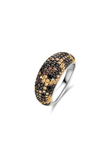 Ti Sento Milano Ring "mit Zrikonia Leopard" in Silber