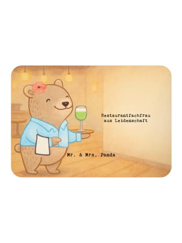 Mr. & Mrs. Panda Kühlschrankmagnet Restaurantfachfrau Leidenscha... in Weiß