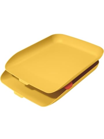 Leitz Briefkorb Cosy Set A4 Polystyrol Packung mit 2 Stück gelb