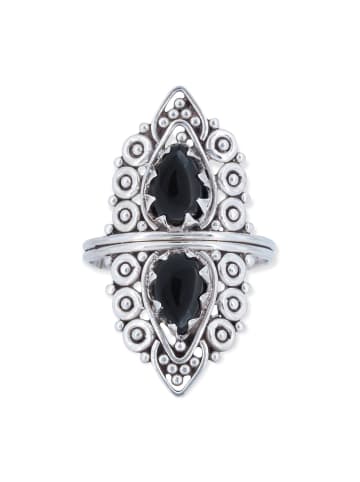 mantraroma 925er Silber - Ringe mit Onyx