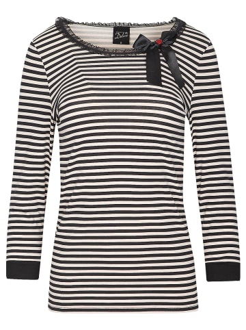 Pussy Deluxe 3/4-Arm-Shirt Stripey Girl 3/4 Longsleeve in schwarz