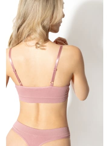 Yenita® Bustier Ribbed Collection - Bra in Altrosa