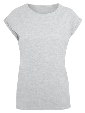 F4NT4STIC Extended Shoulder T-Shirt Summer Time Vintage Beer Cartoon in grau meliert