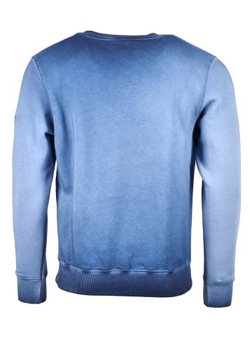 TOP GUN Sweatshirt Smoking Monkey TG20191034 in blau