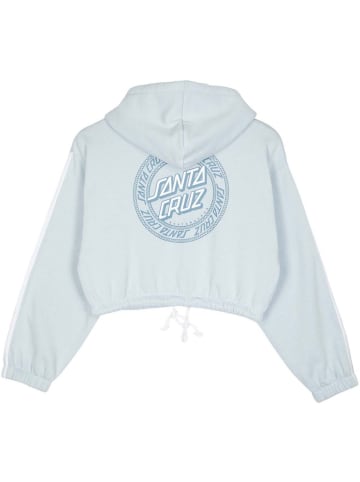 Santa Cruz Hoodie "Check Outline Ringed Dot Zip" in Blau