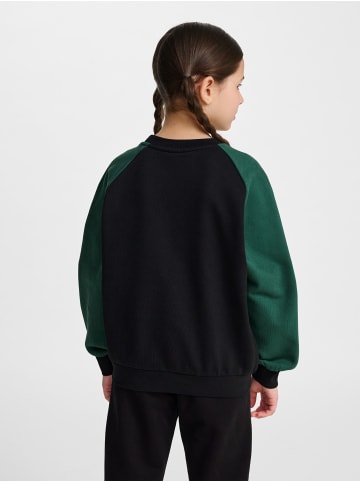 Hummel Sweatshirt Hmljr Oversized Kinder in DARK GREEN