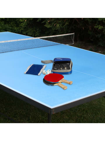 relaxdays 7 tlg. Tischtennis Set in Blau