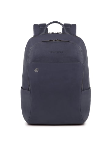 Piquadro Black Square Business Rucksack Leder 39 cm Laptopfach in blue4