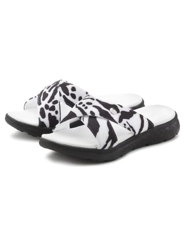 Venice Beach Badepantolette in schwarz/weiß