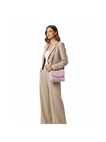 Lazarotti Bologna Leather Crossbody Umhängetasche Leder 22 cm rose