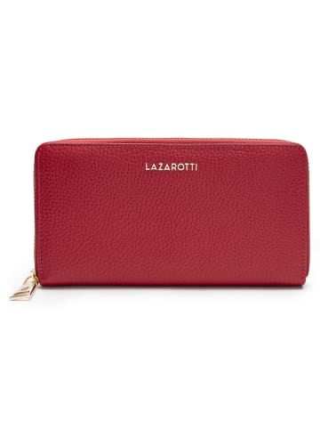 Lazarotti Bologna Leather Geldbörse Leder 19 cm in red