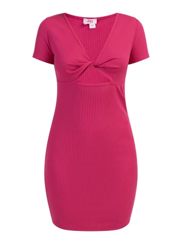 myMo Minikleid Aus Rippstrick in Pink