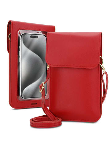 cadorabo Handytasche für Samsung Galaxy EXPRESS 1 Hülle Umhängetasche in Rot