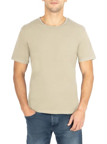 normani 2er Set Herren T-Shirts aus Bio-Baumwolle Nyons in Beige/Marine