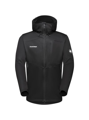 Mammut Softshell-Jacke Ultimate VII mit Kapuze in Schwarz